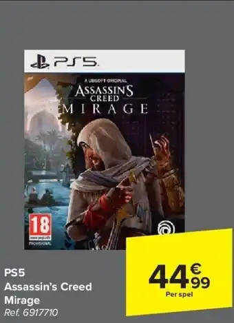 Carrefour Ps5 assassin’s creed mirage aanbieding