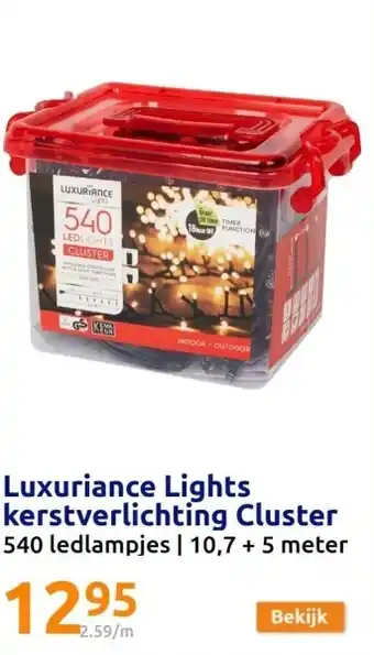 Action Luxuriance lights kerstverlichting cluster aanbieding