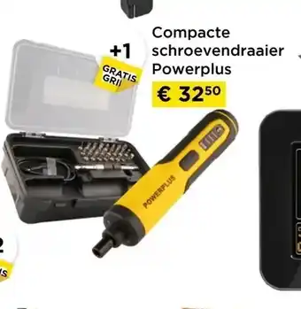 Compacte schroevendraaier powerplus