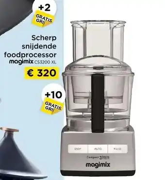 Scherp snijdende foodprocessor