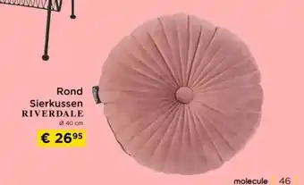 Rond sierkussen riverdale 0 40 cm