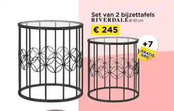 Molecule Set van 2 bijzettafels riverdale 050 cm aanbieding