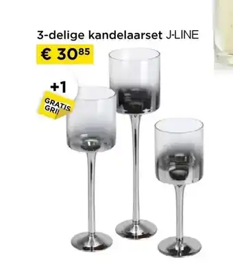 3-delige kandelaarset j-line