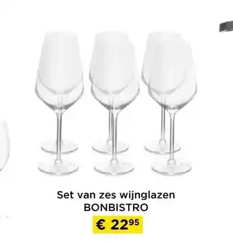 Molecule Set van zes wijnglazen bonbistro aanbieding