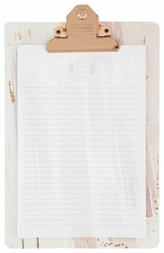 HEMA HEMA Klembord 26x18 Roze aanbieding