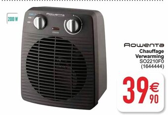Cora Rowenta Chauffage Verwarming SO2210F0 aanbieding
