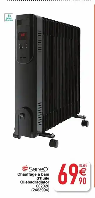 Saneo Chauffage a bain d'huile Oliebadradiator