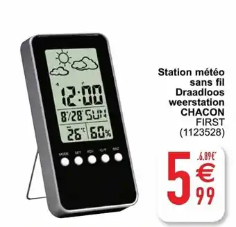 Chacon Station meteo sans fil Draadloos weerstation