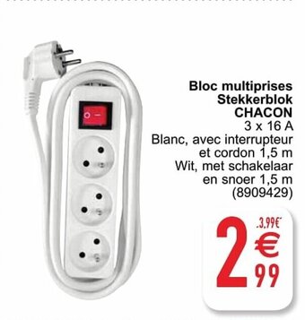 Cora Chacon Bloc multiprises Stekkerblok aanbieding