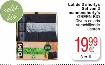 Cora Dim Lot de 3 shortys Set van 3 mannenshorty's aanbieding