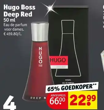 Kruidvat Hugo boss deep red aanbieding