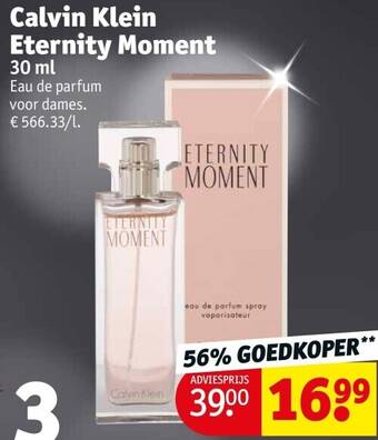 Kruidvat Calvin klein eternity moment aanbieding