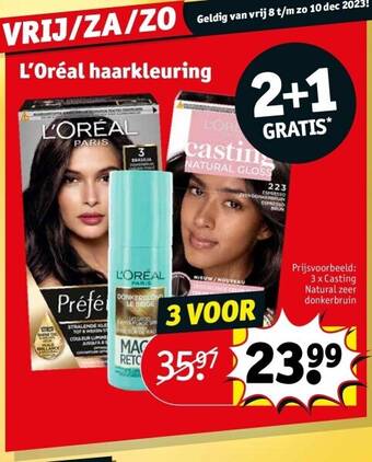Kruidvat L’oréal haarkleuring aanbieding
