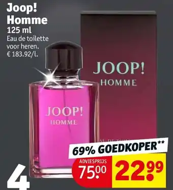 Kruidvat Joop! homme aanbieding