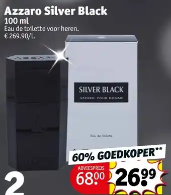 Kruidvat Azzaro silver black aanbieding