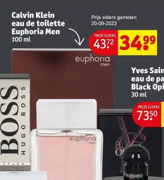 Kruidvat Calvin klein eau de toilette euphoria men aanbieding