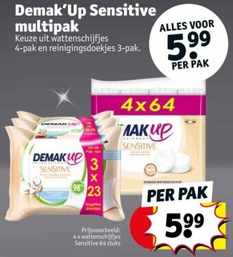 Kruidvat Demak’up sensitive multipak aanbieding