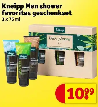 Kruidvat Kneipp men shower favorites geschenkset aanbieding
