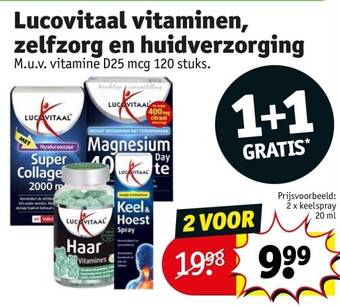 Kruidvat Lucovitaal vitaminen, zelfzorg en huidverzorging aanbieding