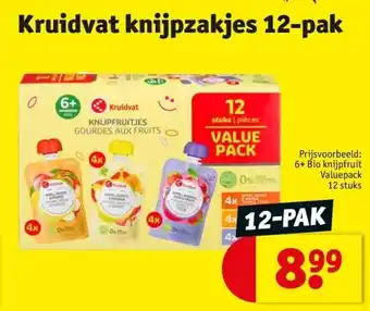 Kruidvat Kruidvat knijpzakjes 12-pak aanbieding