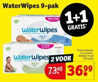Kruidvat Waterwipes 9-pak aanbieding