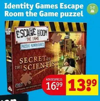 Kruidvat Identity games escape room the game puzzel aanbieding