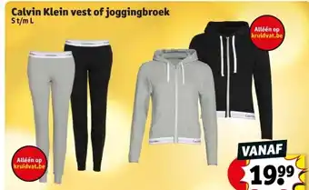 Kruidvat Calvin klein vest of joggingbroek aanbieding