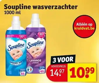Kruidvat Soupline wasverzachter aanbieding
