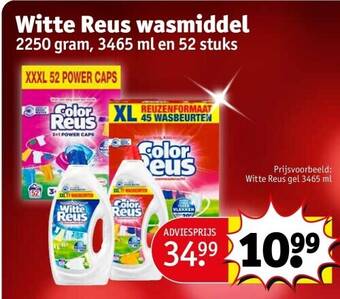 Kruidvat Witte reus wasmiddel aanbieding
