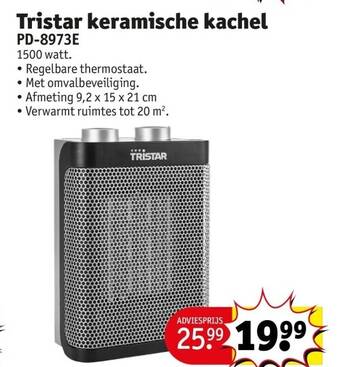 Kruidvat Tristar keramische kachel pd-8973e aanbieding
