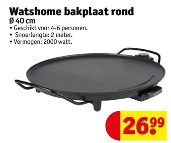 Watshome bakplaat rond