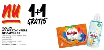 Jumbo Robijn wasverzachters of capsules aanbieding