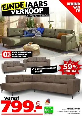 Seats and Sofas Cadillac loungesalon aanbieding