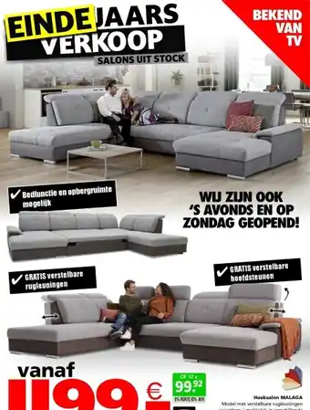 Seats and Sofas Malaga u salon, zetelbed aanbieding