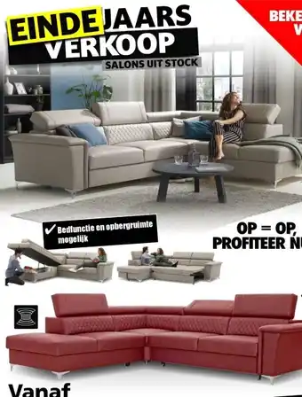 Seats and Sofas Vegas hoeksalon, zetelbed aanbieding
