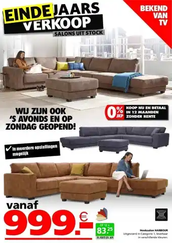 Seats and Sofas Harbour u salon aanbieding