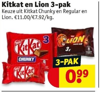 Kitkat en Lion 3-pak