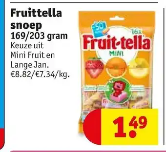 Kruidvat Fruitella snoep aanbieding
