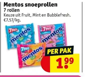 Mentos snoeprollen 7 rollen