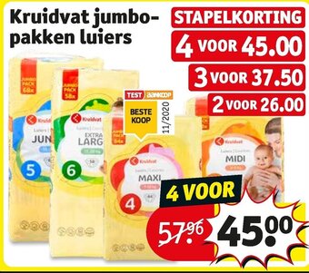 Kruidvat Kruidvat jumbopakken luiers aanbieding