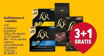 Delhaize Koffiebonen of -capsules aanbieding