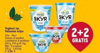 Delhaize Yoghurt op ijslandse wijze aanbieding