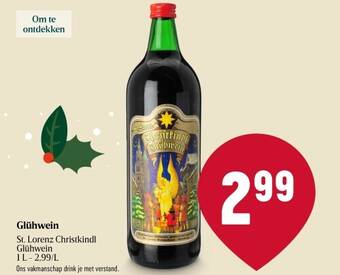 Delhaize Glühwein aanbieding