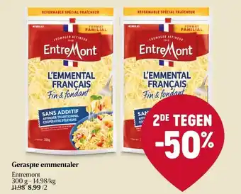 Delhaize Geraspte emmentaler aanbieding