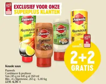 Delhaize Koude saus aanbieding