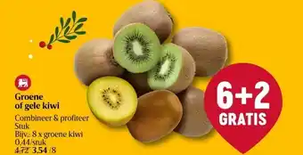 Groene of gele kiwi