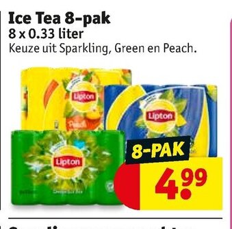 Kruidvat Ice Tea 8-pak aanbieding