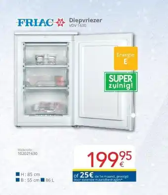 Eldi Diepvriezer aanbieding