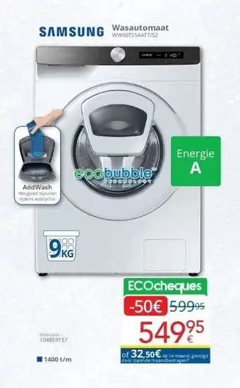 Eldi Wasautomaat aanbieding