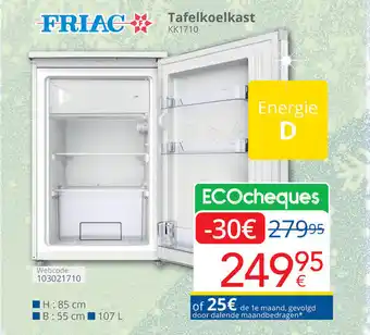 Eldi Tafelkoelkast aanbieding